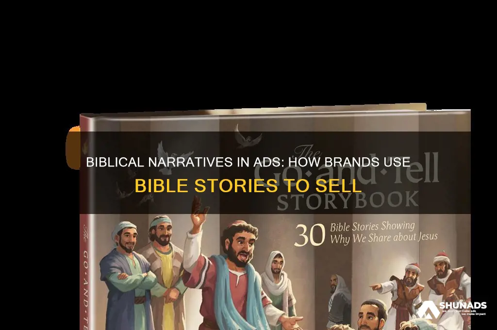 what commercial advertisement used bible stories