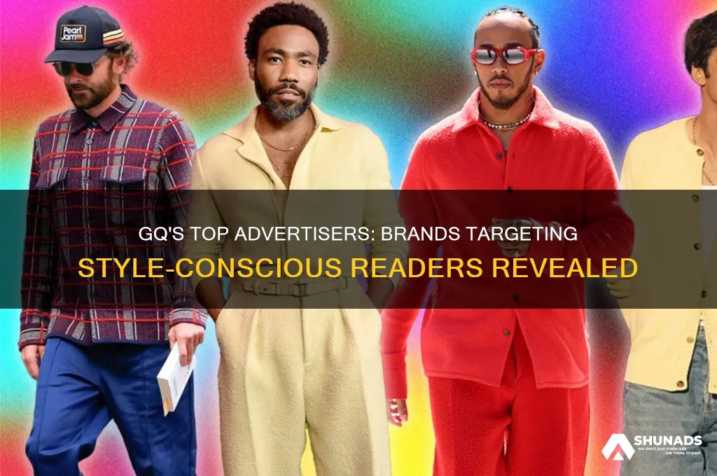 what companies advertise in gq