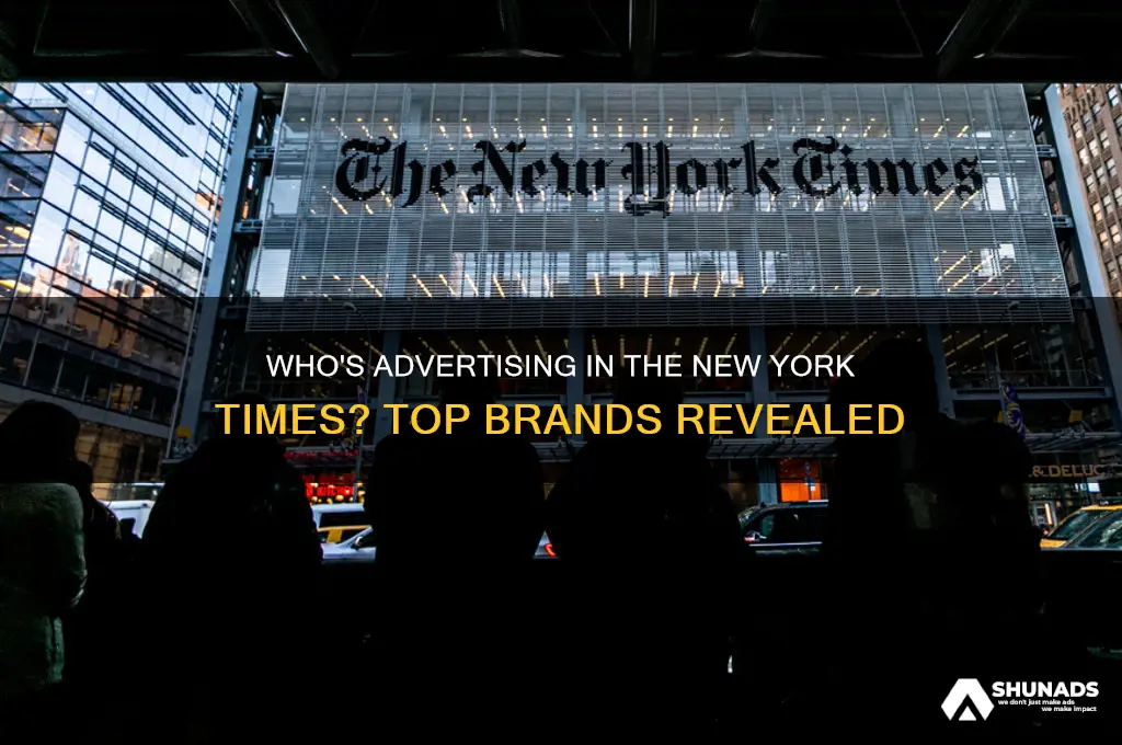 what companies advertise new york times