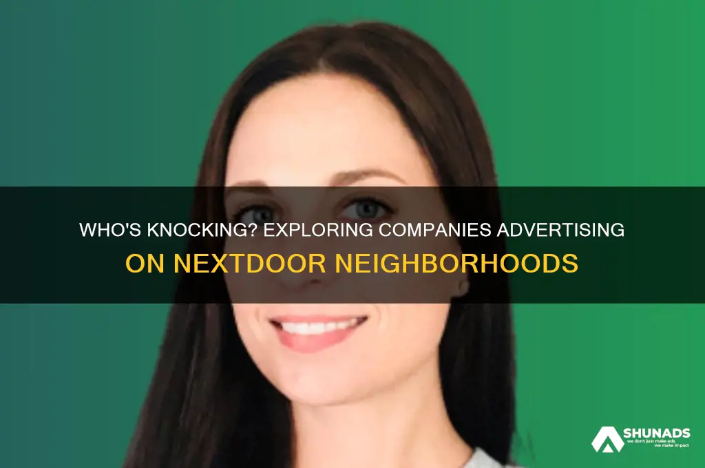 what companies advertise on nextdoor