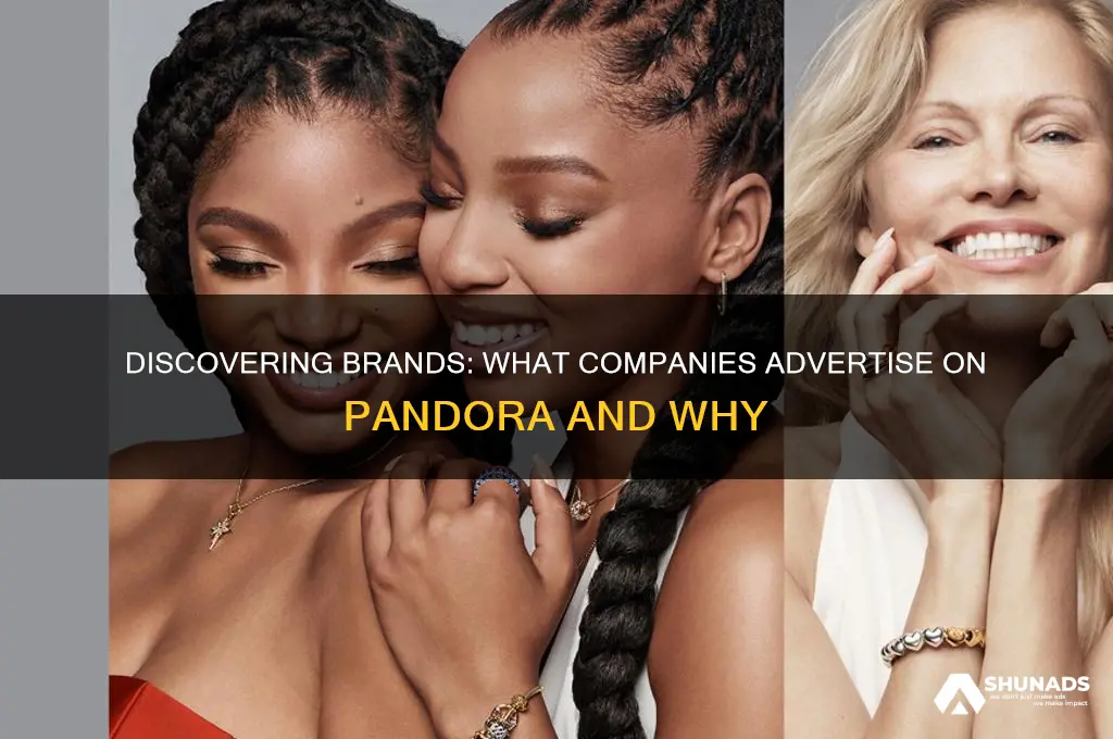 what companies advertise on pandora