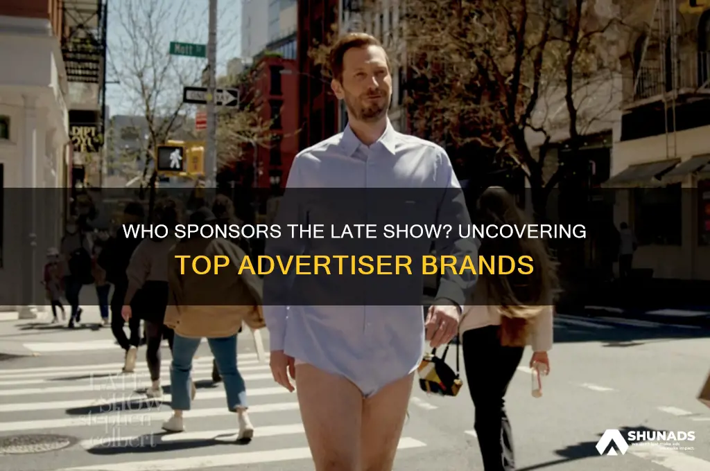 what companies advertise on the late show