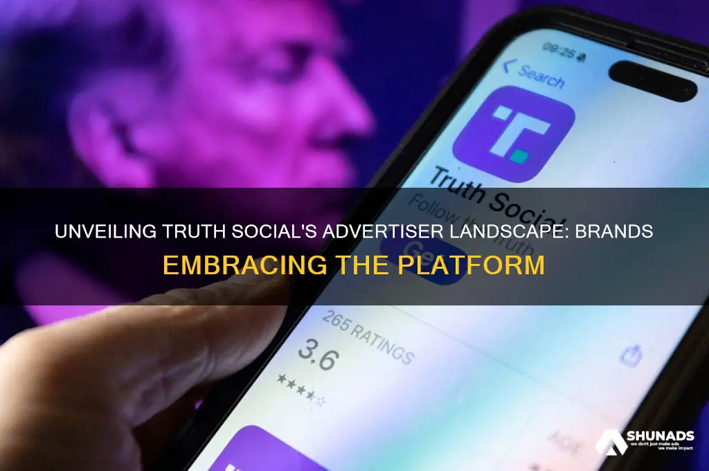 what companies advertise on truth social