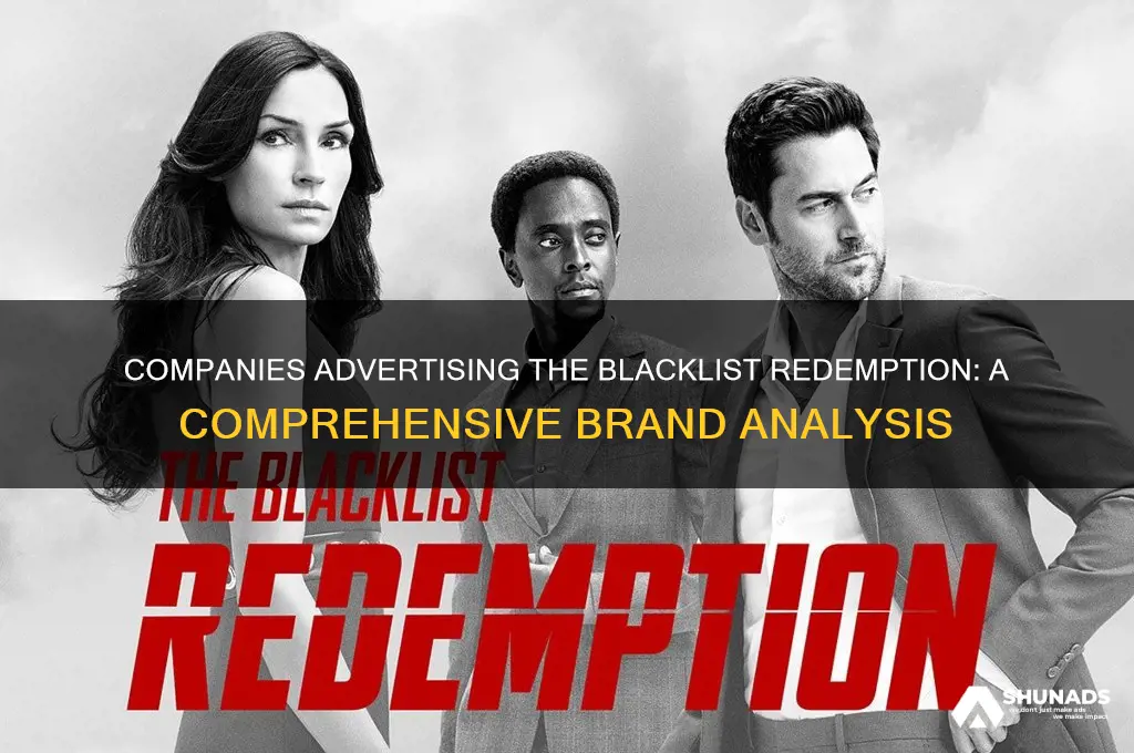what companies advertise the blacklist redemption
