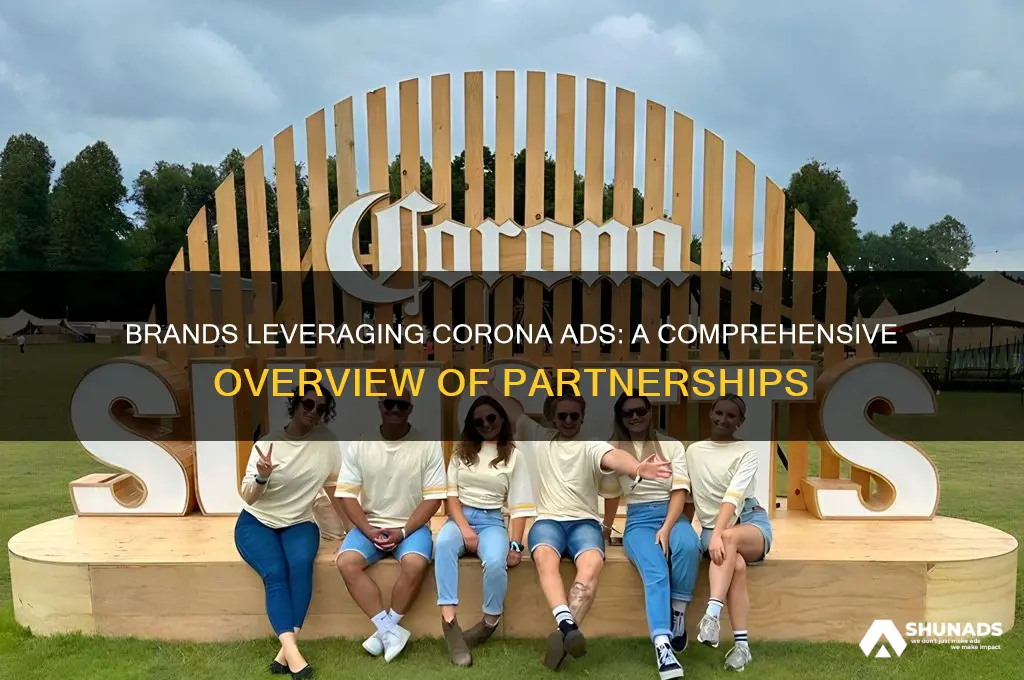 what companies advertise with corona