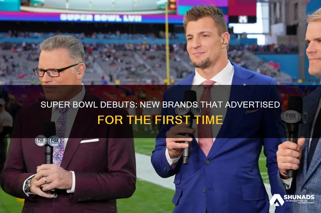 what companies advertised during the superbowl for the first time