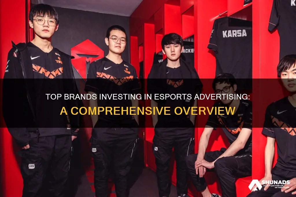 what companies advertising esports
