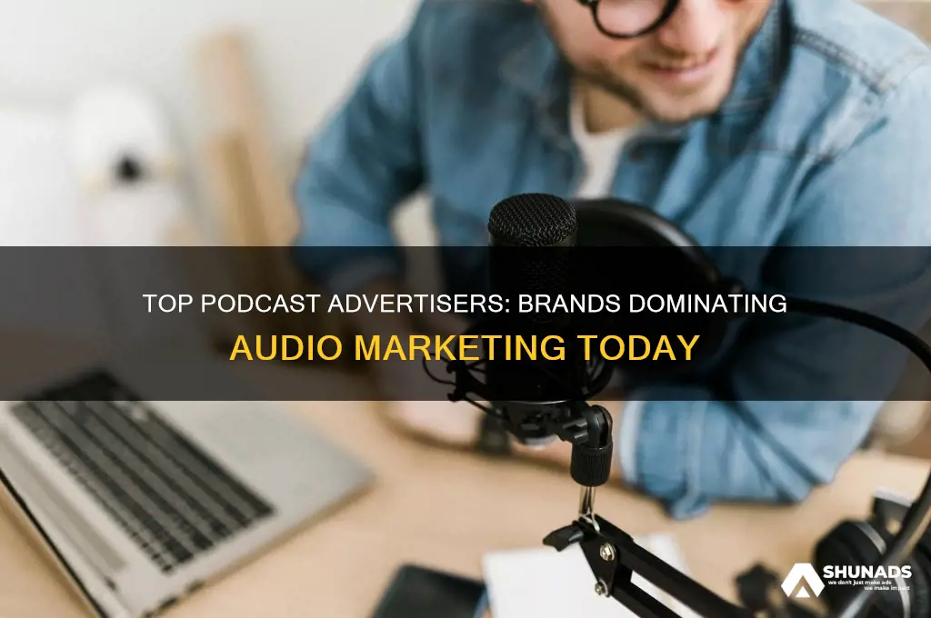 what companies are advertisers in podcasts