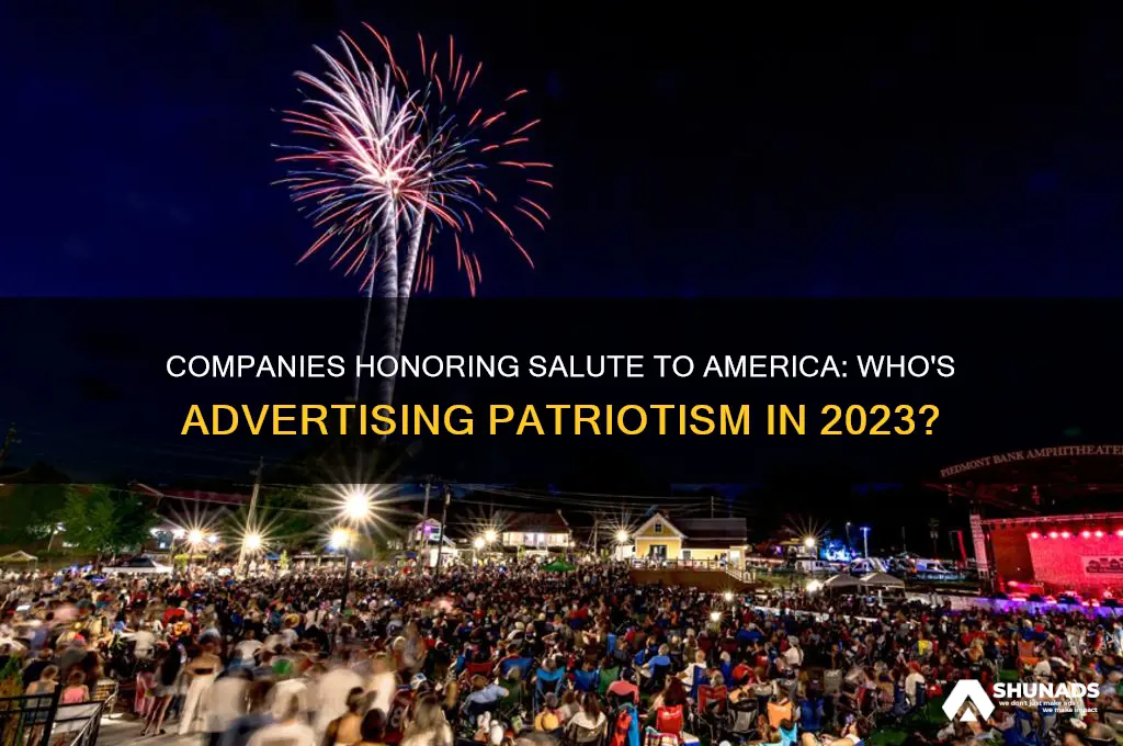 what companies are advertising salute to america