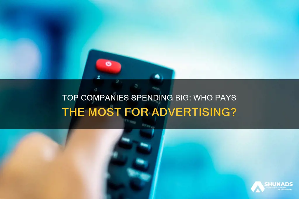 what companies pay the most for advertising