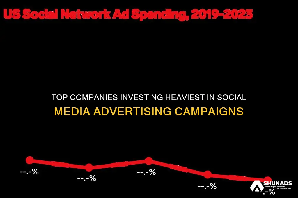 what companies spend the most on social media advertising