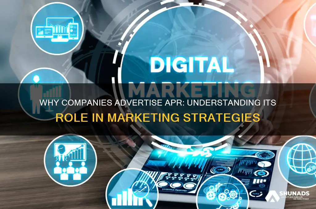 what companies would advertise apr
