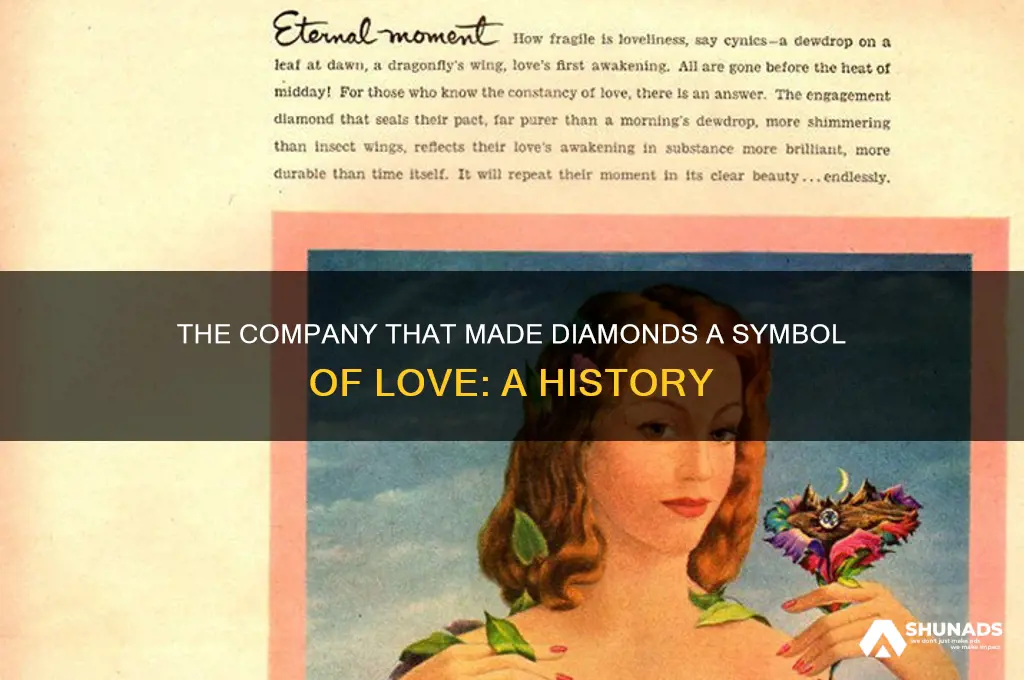 what company advertised diamonds