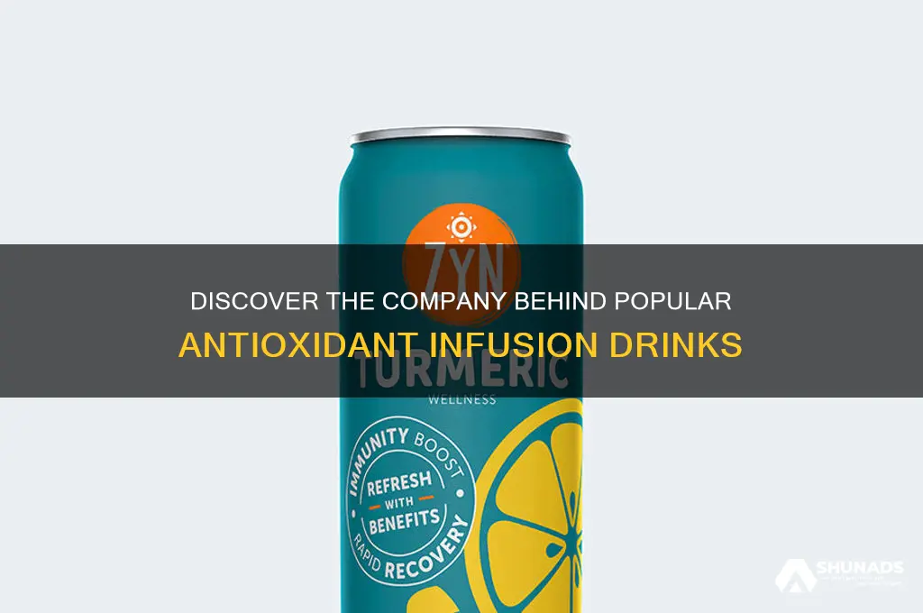what company advertises for antioxidant infusion drinks