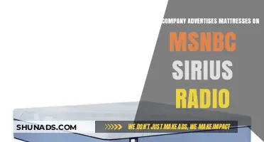 Which Mattress Company Sponsors MSNBC Sirius Radio Ads?
