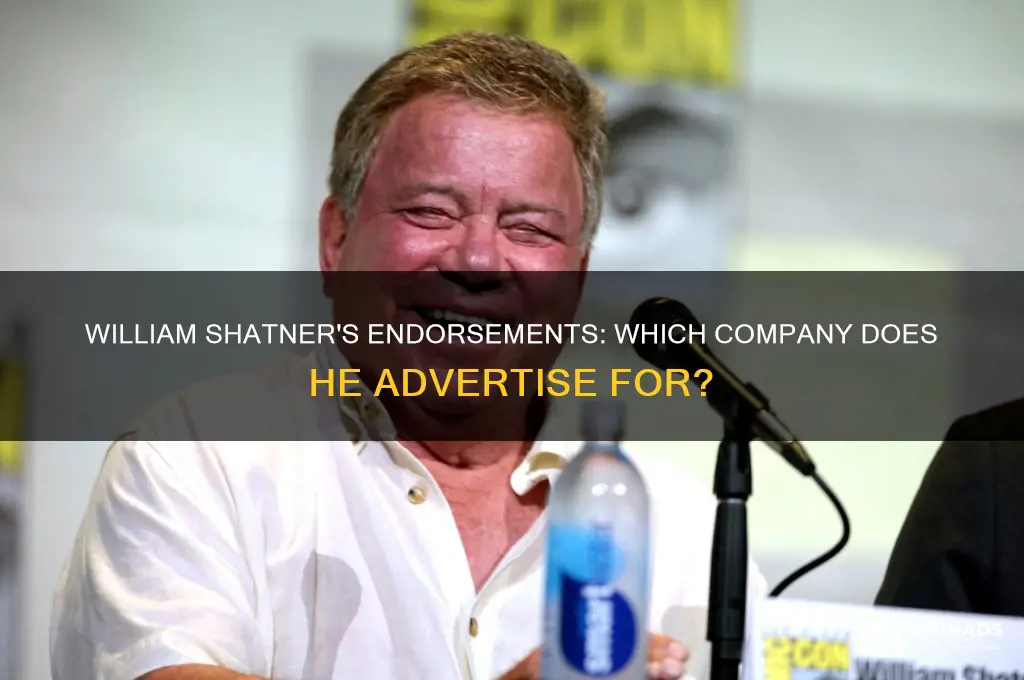 what company does william shatner advertise
