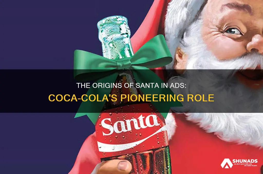 what company first used santa claus in advertising