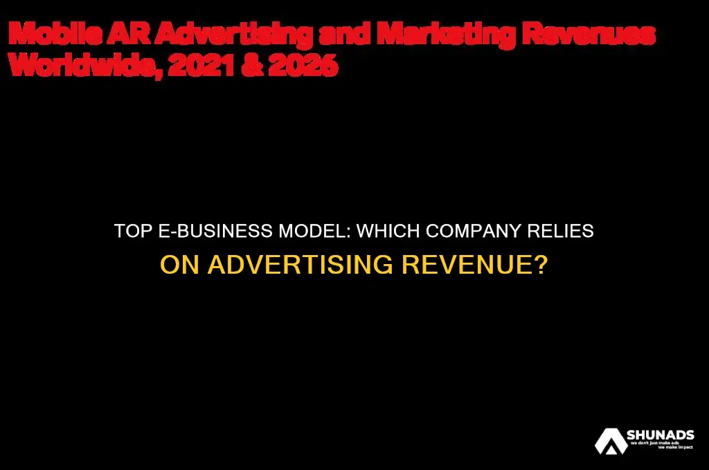what company primarily uses the advertising e-business model