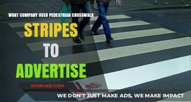 Creative Crosswalk Ads: Which Company Used Pedestrian Stripes for Marketing?