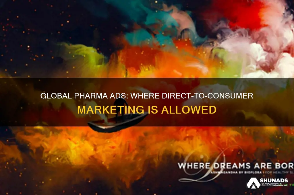 what countries can pharmaeutical companies advertise to the public