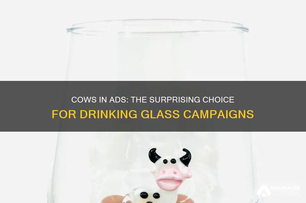 what cows are used in advertising for drinking glasses