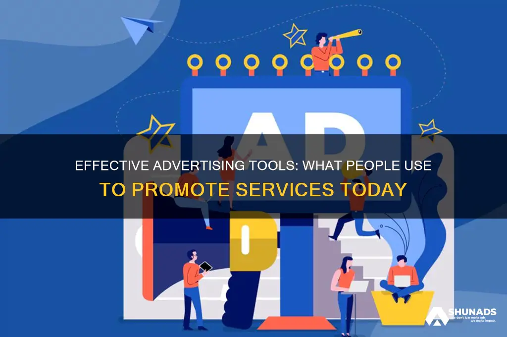 what do people use to advertise services