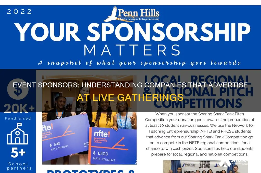 what do you call companies that advertise at an event