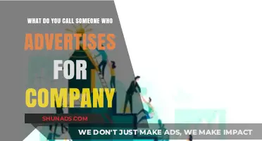 What’s the Term for a Company Advertiser or Promoter?