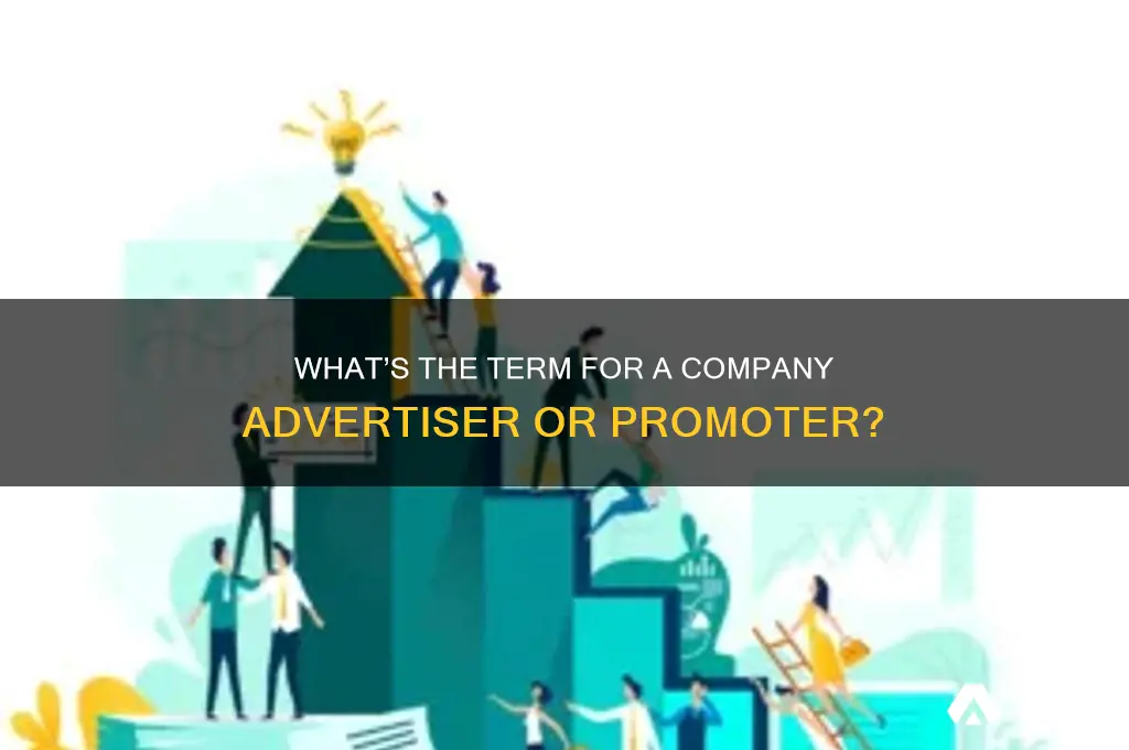 what do you call someone who advertises for company