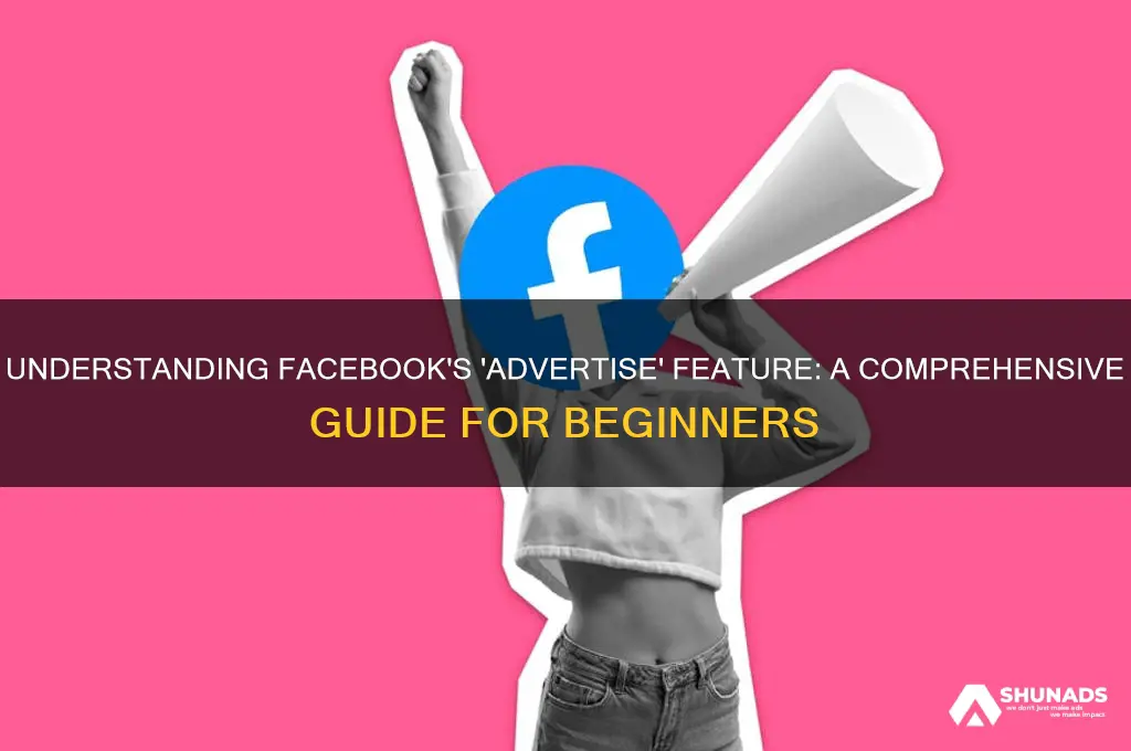 what does advertise mean on facebook