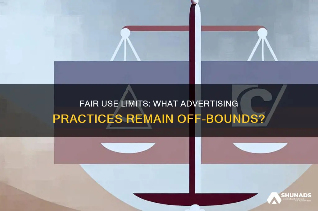 what does fair use not cover advertising