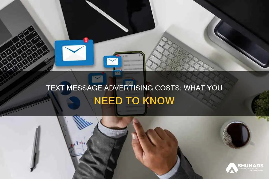 what does it cost to advertise using text message