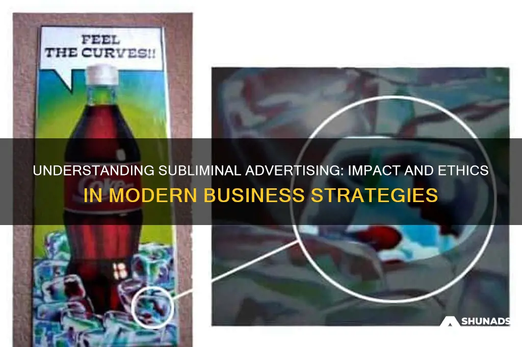what does subliminal advertising mean in business