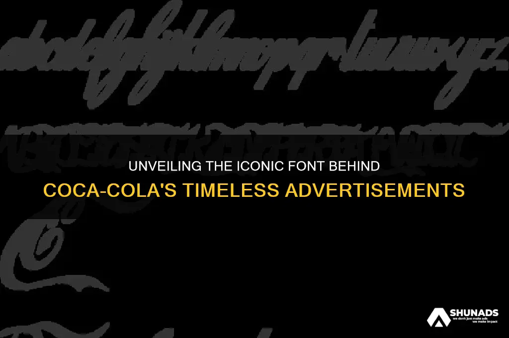 what font does coca-cola advertisement use
