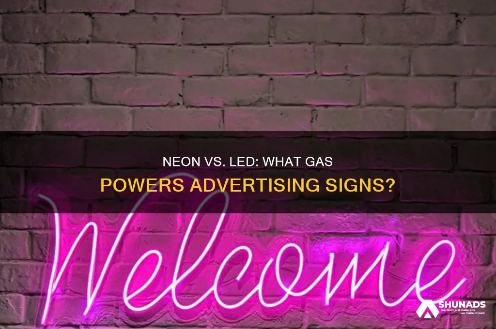 what gas is used for advertising signs