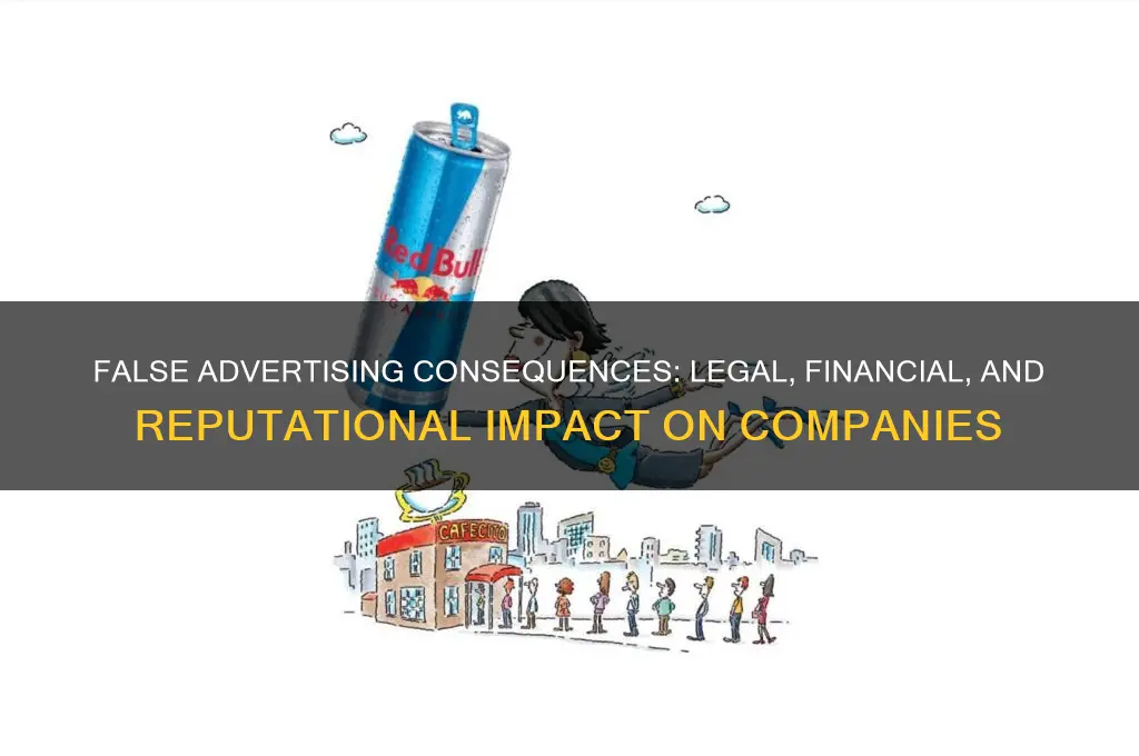 what happens to a company false advertising