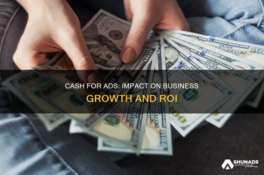 what happens when a business pays cash for advertising