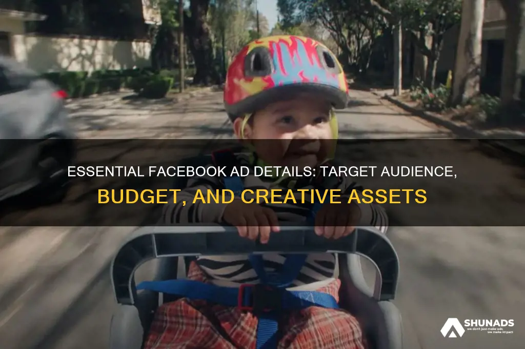 what info do you need to advertise your facebook