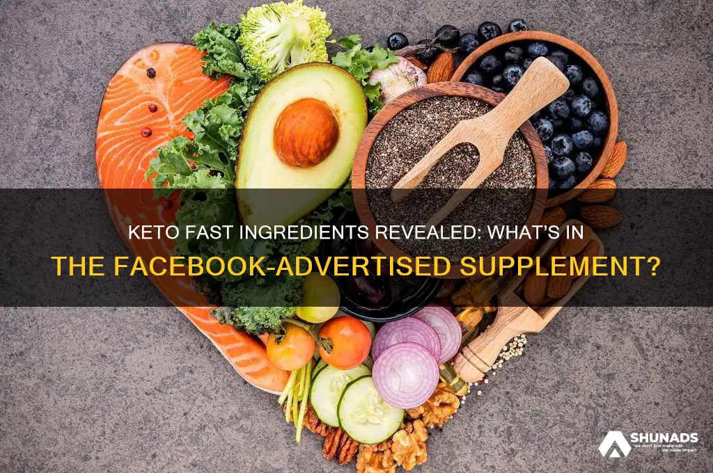what ingredients are in keto fast advertised on facebook