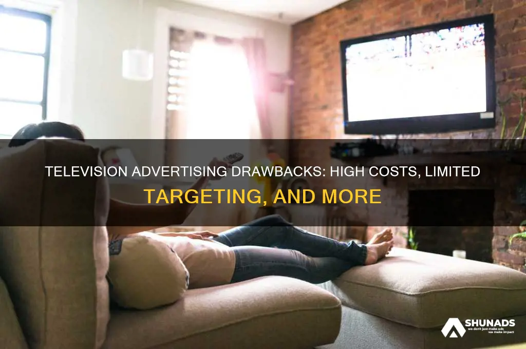 what is a disadvantage of using television advertising