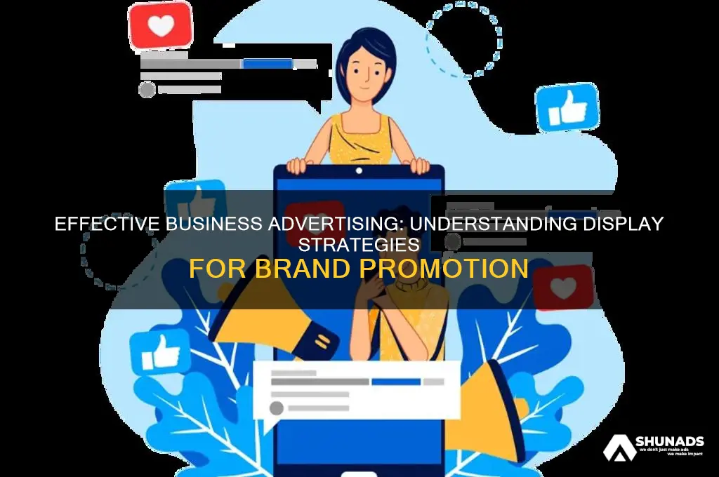what is a display that advertises a business