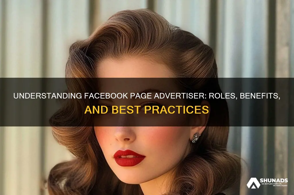 what is a facebook page advertiser