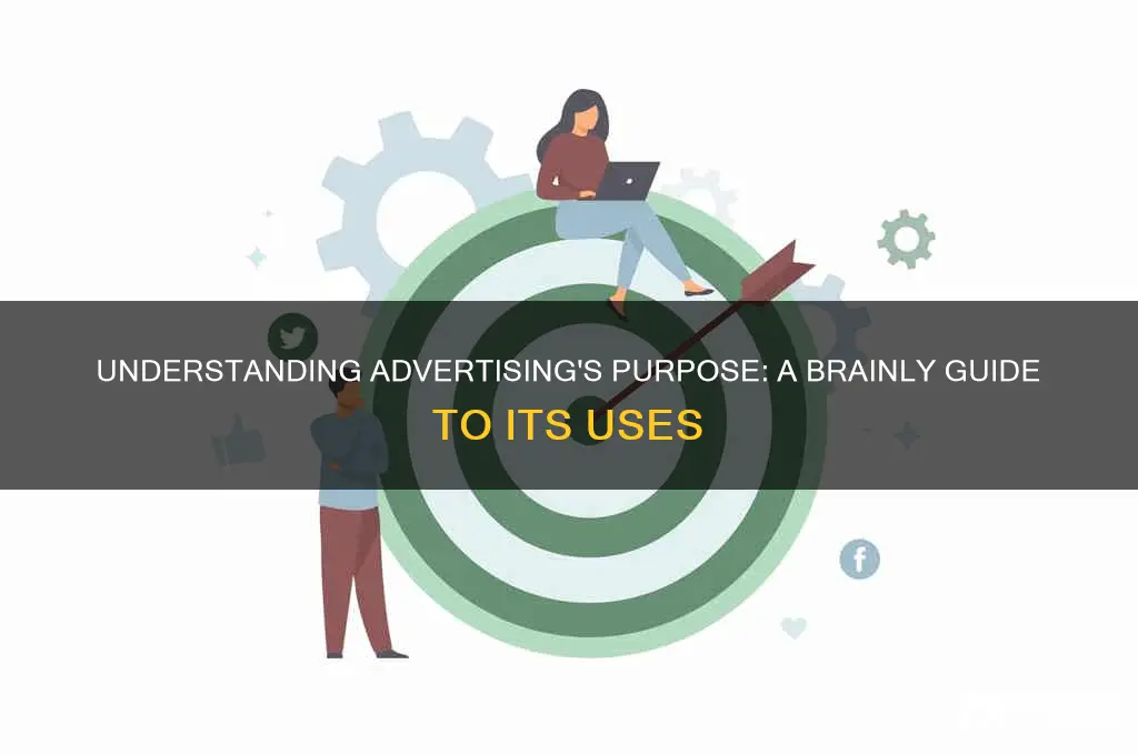 what is advertising used for brainly
