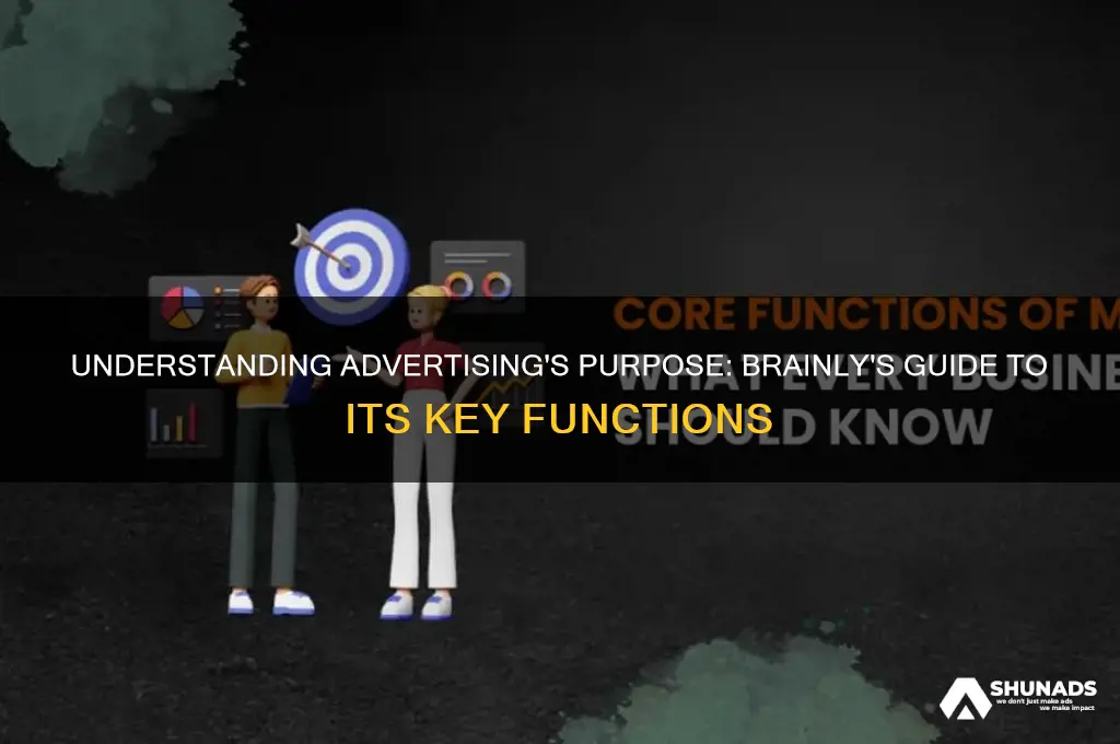 what is advertising used for check all that apply brainly