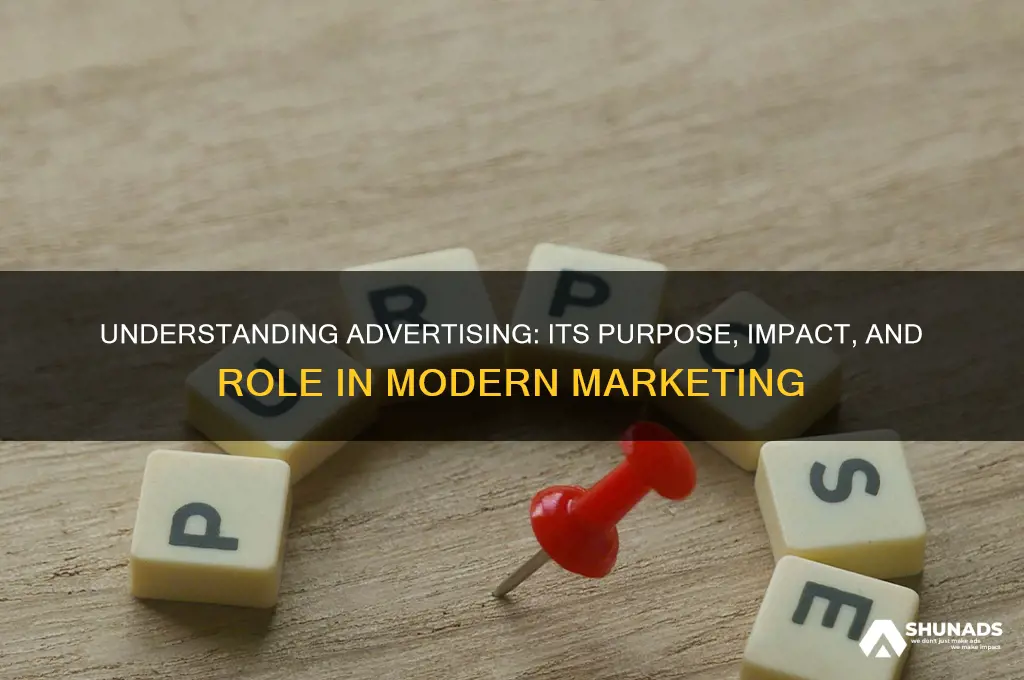 what is advertising used for