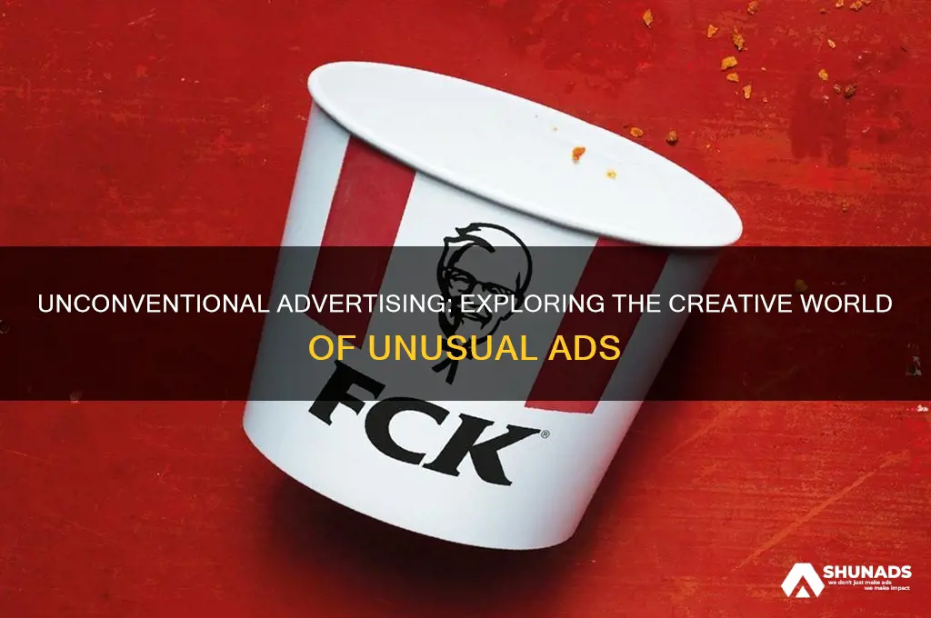 what is it called when advertisers use unusual ads