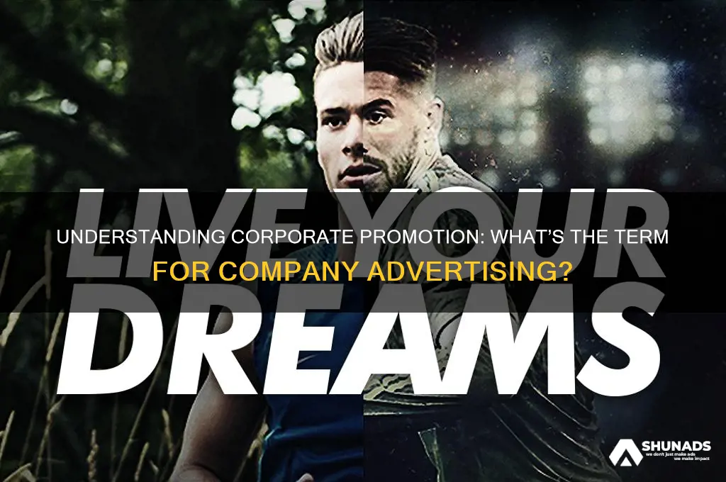 what is it called when you advertise for a company