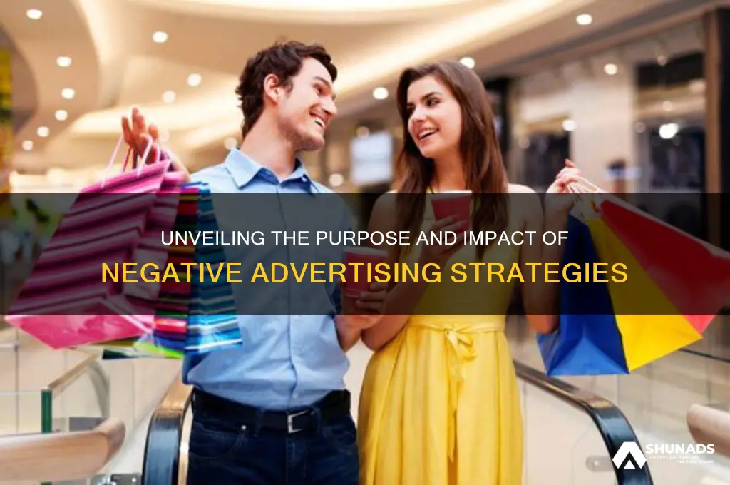what is negative advertising used for