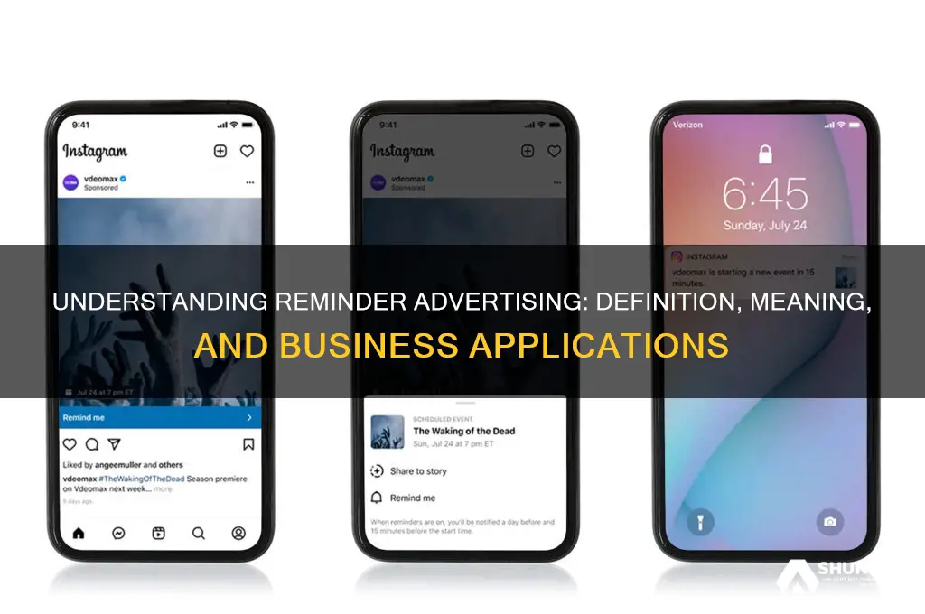 what is reminder advertising definition and meaning business dictionary