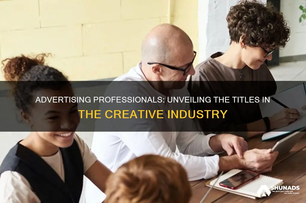 what is someone who is in the advertising business called